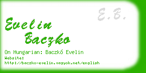 evelin baczko business card